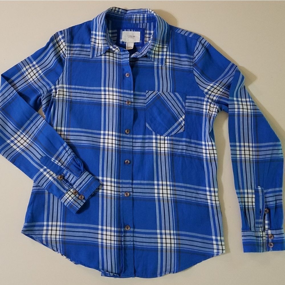 Forever 21 Plaid Top 
